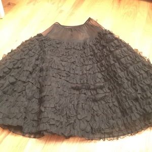 Vintage black crinoline/petticoat